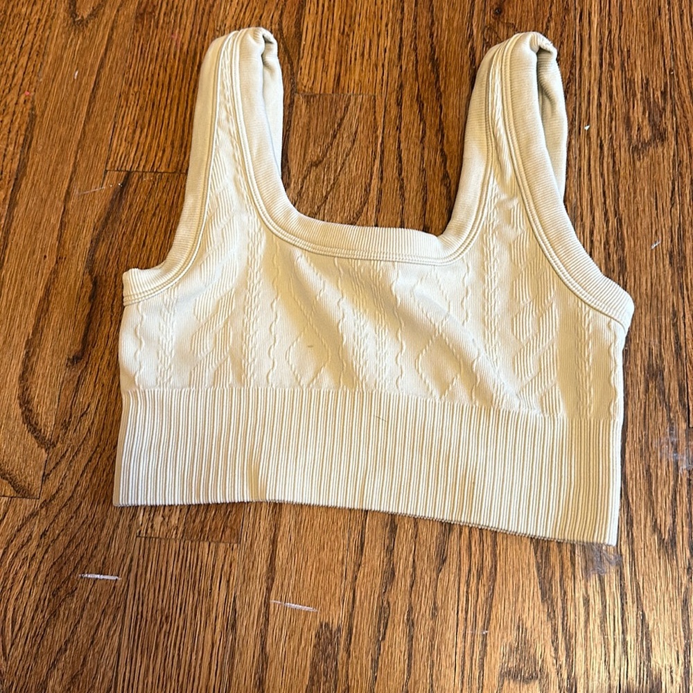 Cute, cream colored tank top from Joy Lab, size XS.